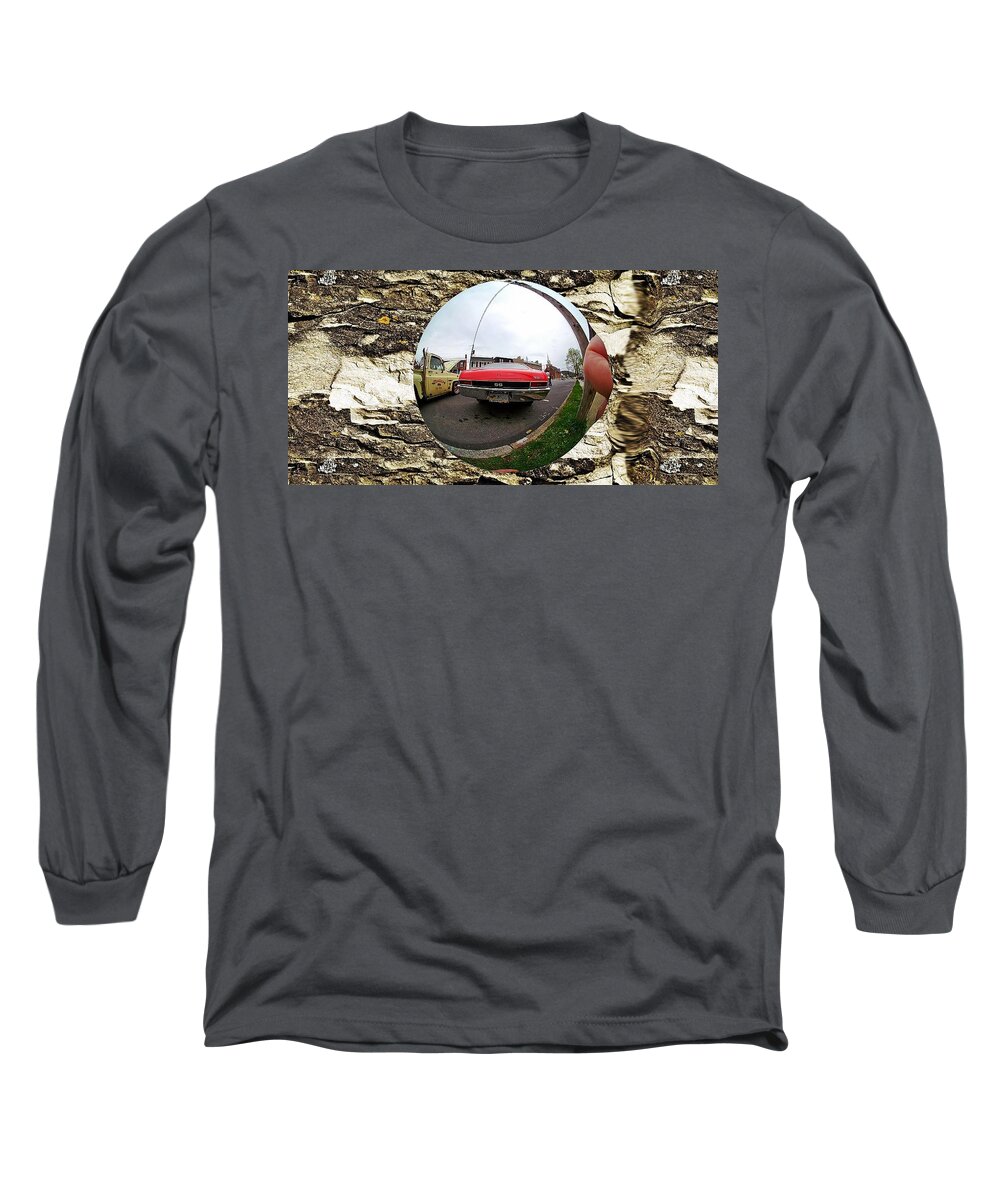 Car Long Sleeve T-Shirt featuring the photograph Old car fish eye 2 by Karl Rose