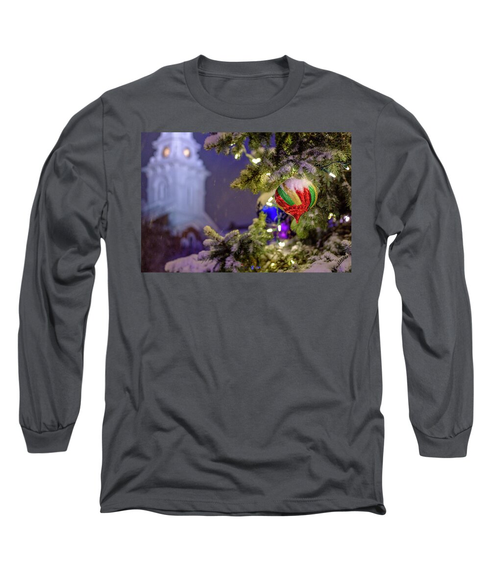 Christmas Long Sleeve T-Shirt featuring the photograph Ornament, Market Square Christmas Tree by Jeff Sinon
