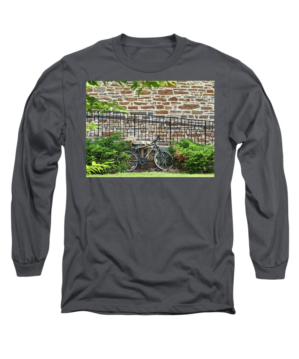 Bicycle Long Sleeve T-Shirt featuring the photograph Parked Dreams by Kathy Chism