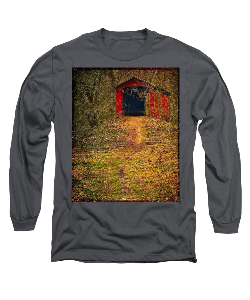  Long Sleeve T-Shirt featuring the photograph Path to Bridge by Jack Wilson