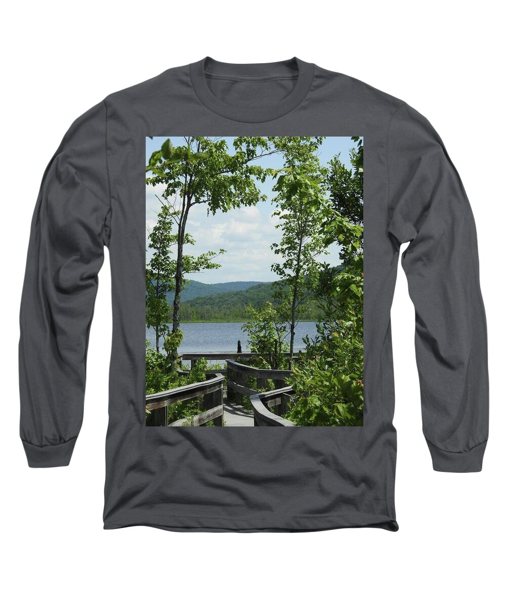 Path Long Sleeve T-Shirt featuring the photograph Path To Peace by Kathy Chism