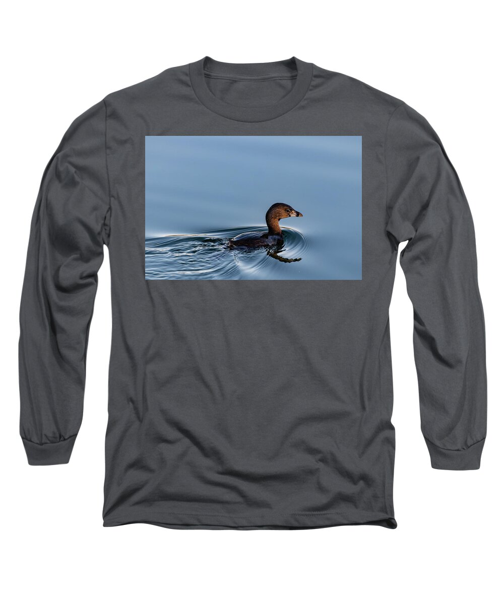 Bird Long Sleeve T-Shirt featuring the photograph Pied-billed Grebe by Douglas Killourie