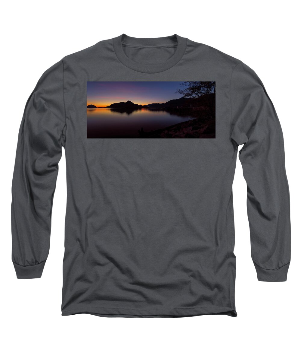 Panorama Long Sleeve T-Shirt featuring the photograph Porteau Cove Panorama 2 by Monte Arnold