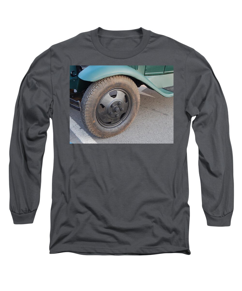 Body Long Sleeve T-Shirt featuring the photograph Retro cars parts and body elements by Oleg Prokopenko
