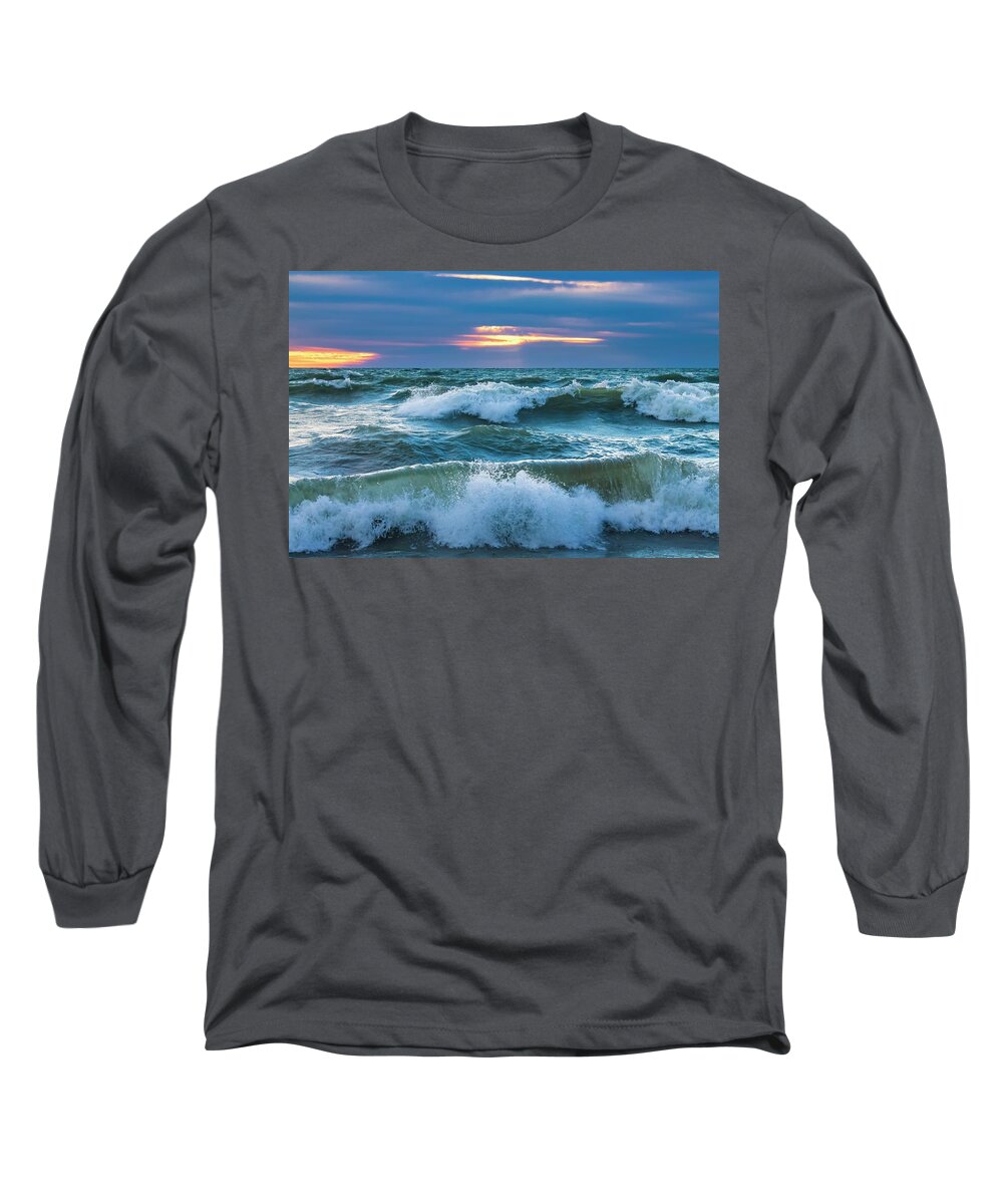Lake Long Sleeve T-Shirt featuring the photograph Revolution by Terri Hart-Ellis