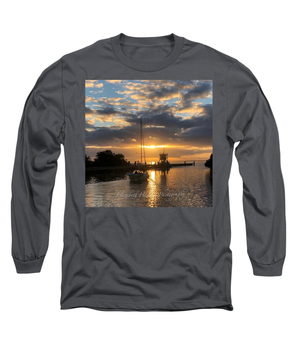 Sail Long Sleeve T-Shirt featuring the photograph Sailing Away by Elizabeth Harllee