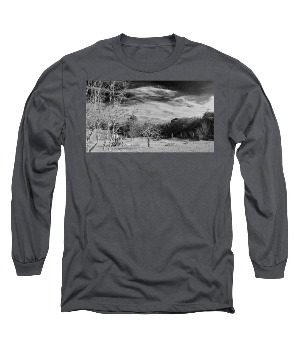 Grass Long Sleeve T-Shirt featuring the photograph Season Undecided by Ivars Vilums