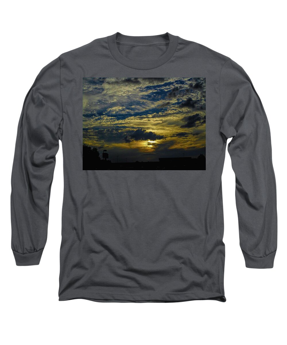  Long Sleeve T-Shirt featuring the photograph Silver, Blue and Gold by Jack Wilson