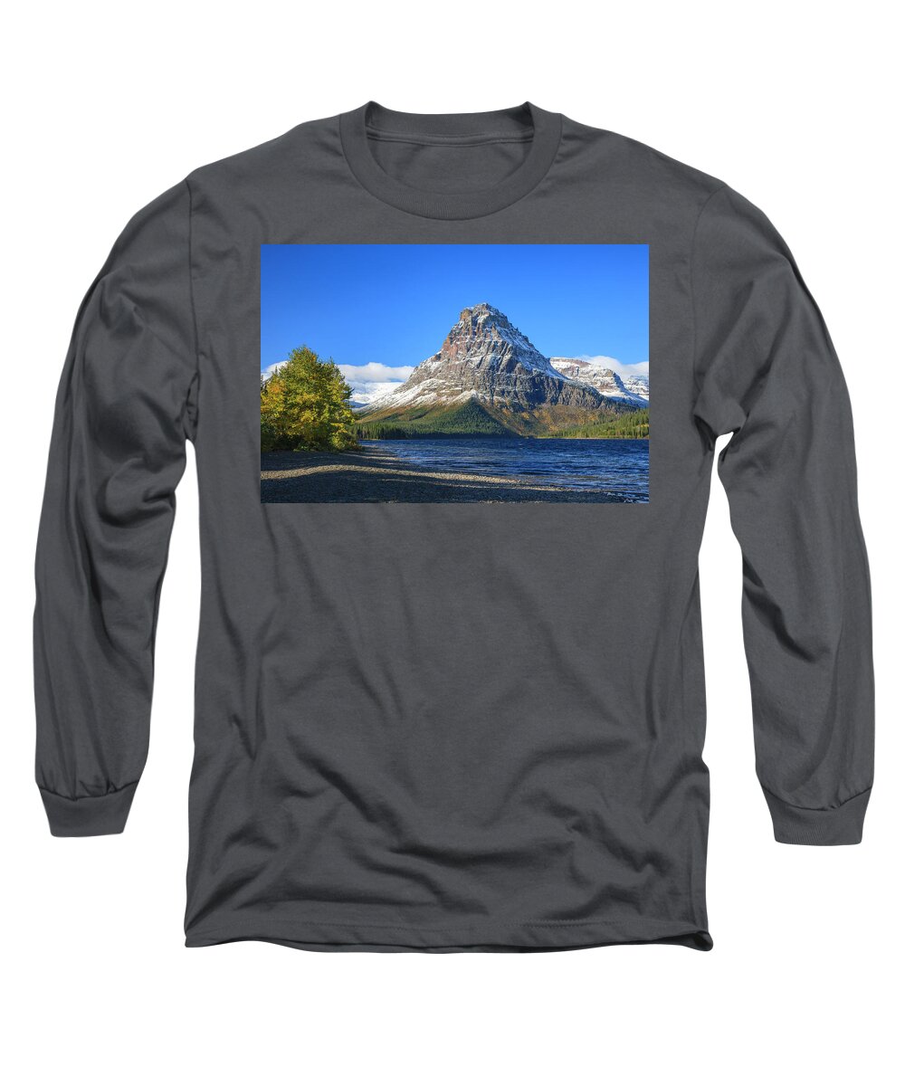America Long Sleeve T-Shirt featuring the photograph Sinopah by Todd Bannor