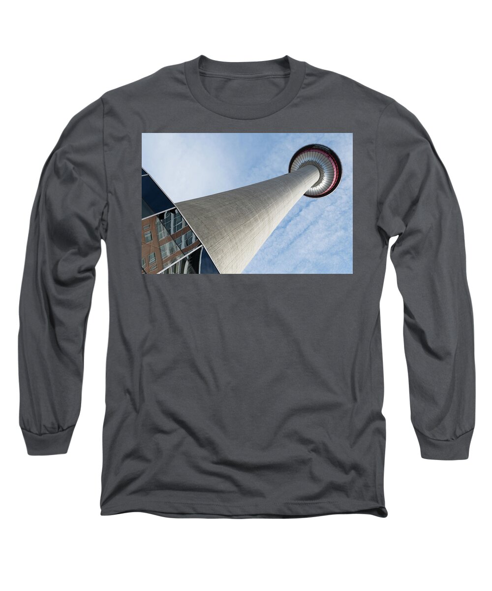 Alberta Long Sleeve T-Shirt featuring the photograph Skyscraper Calgary by Nick Mares