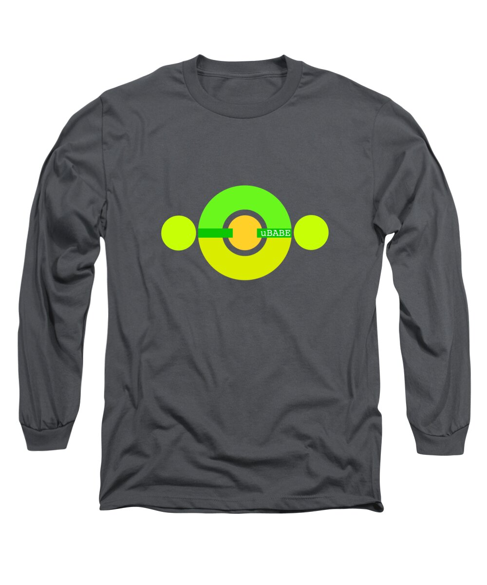 Cool Green Long Sleeve T-Shirt featuring the digital art Spring Sunshine by Ubabe Style