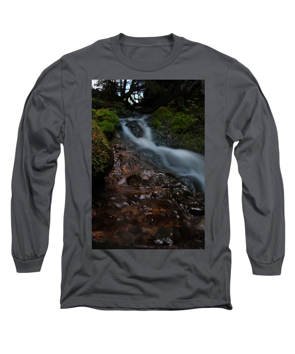 Water Long Sleeve T-Shirt featuring the photograph Stream by Noah Mahlon