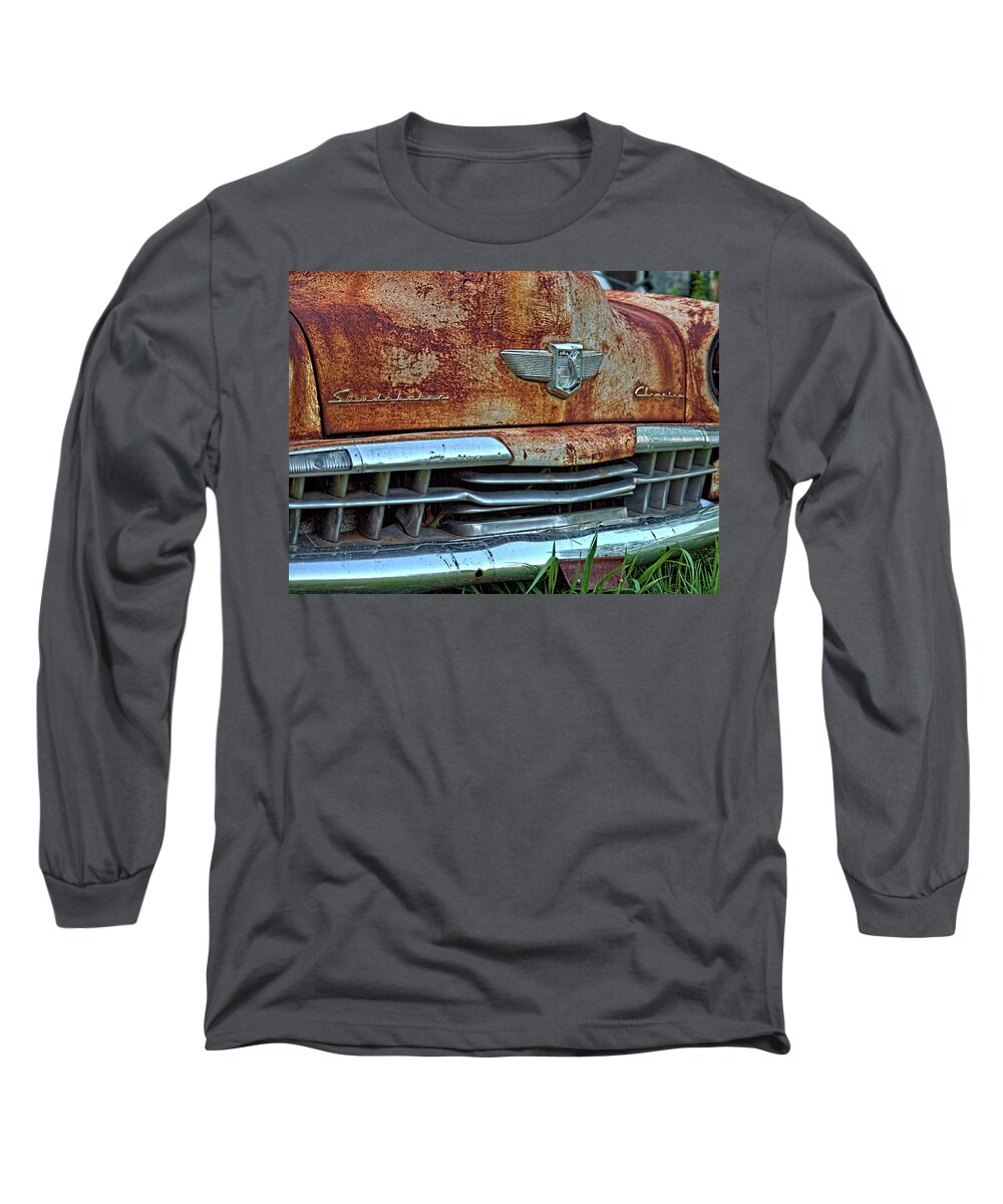 Studebaker Long Sleeve T-Shirt featuring the photograph Studebaker #26 by James Clinich