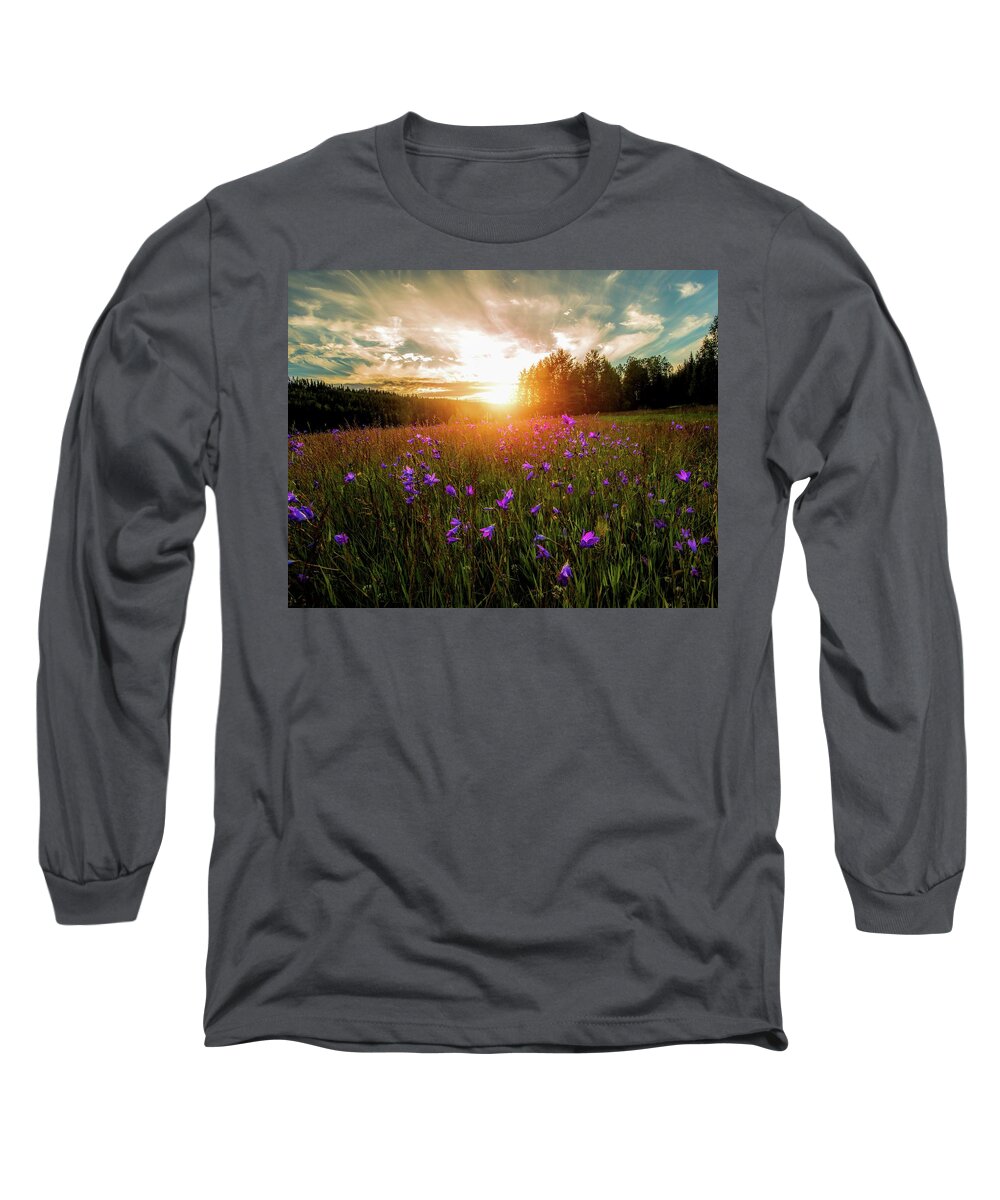 Summer Long Sleeve T-Shirt featuring the photograph Summer Landscape by Rose-Marie karlsen