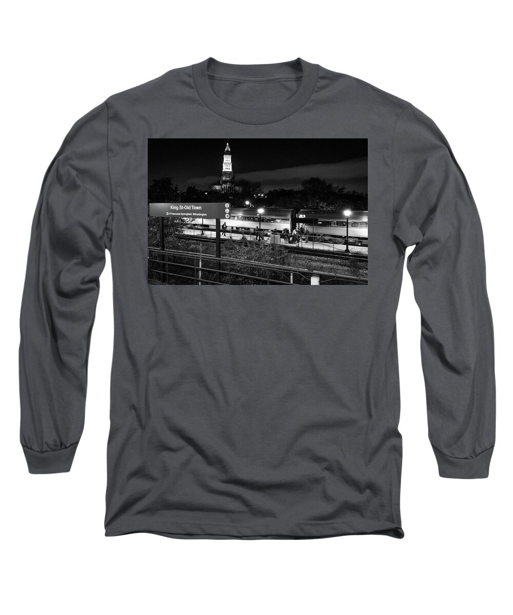 Trains Long Sleeve T-Shirt featuring the photograph The ALX by Lora J Wilson