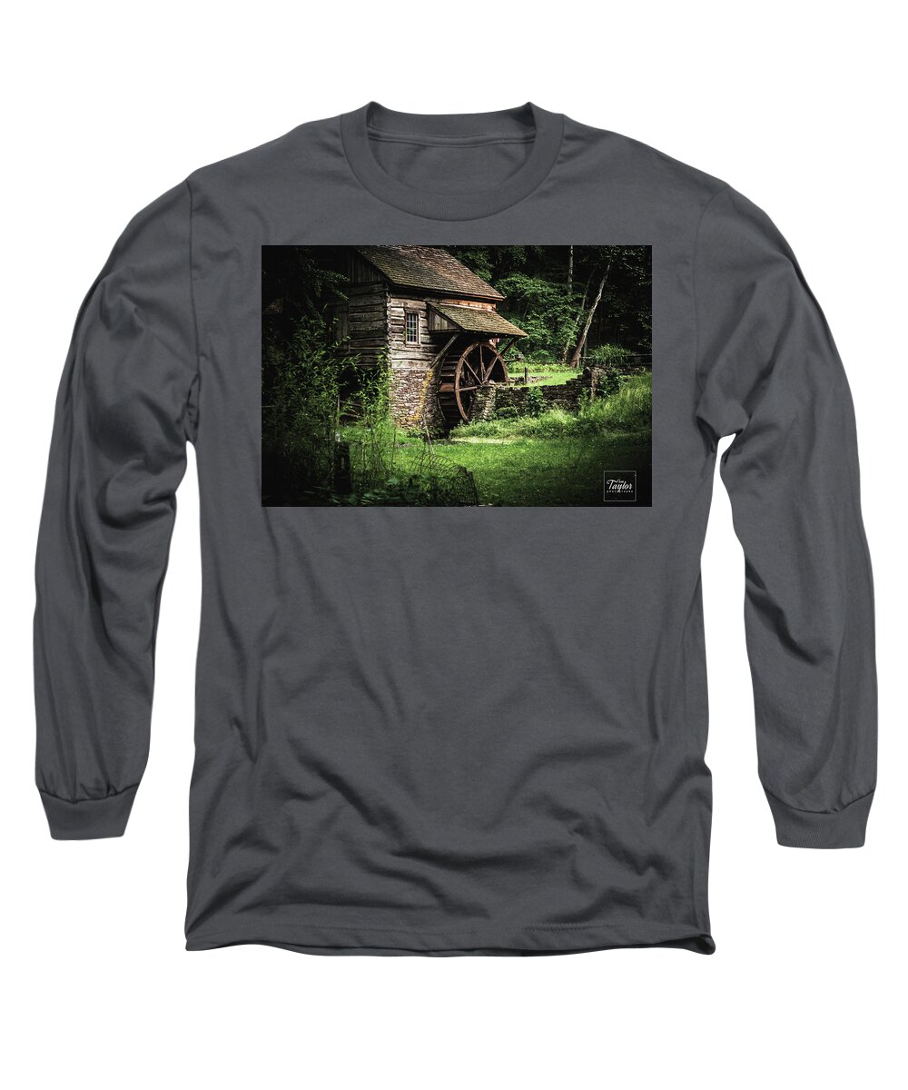 Old Mill Long Sleeve T-Shirt featuring the photograph The Old Mill by Pamela Taylor