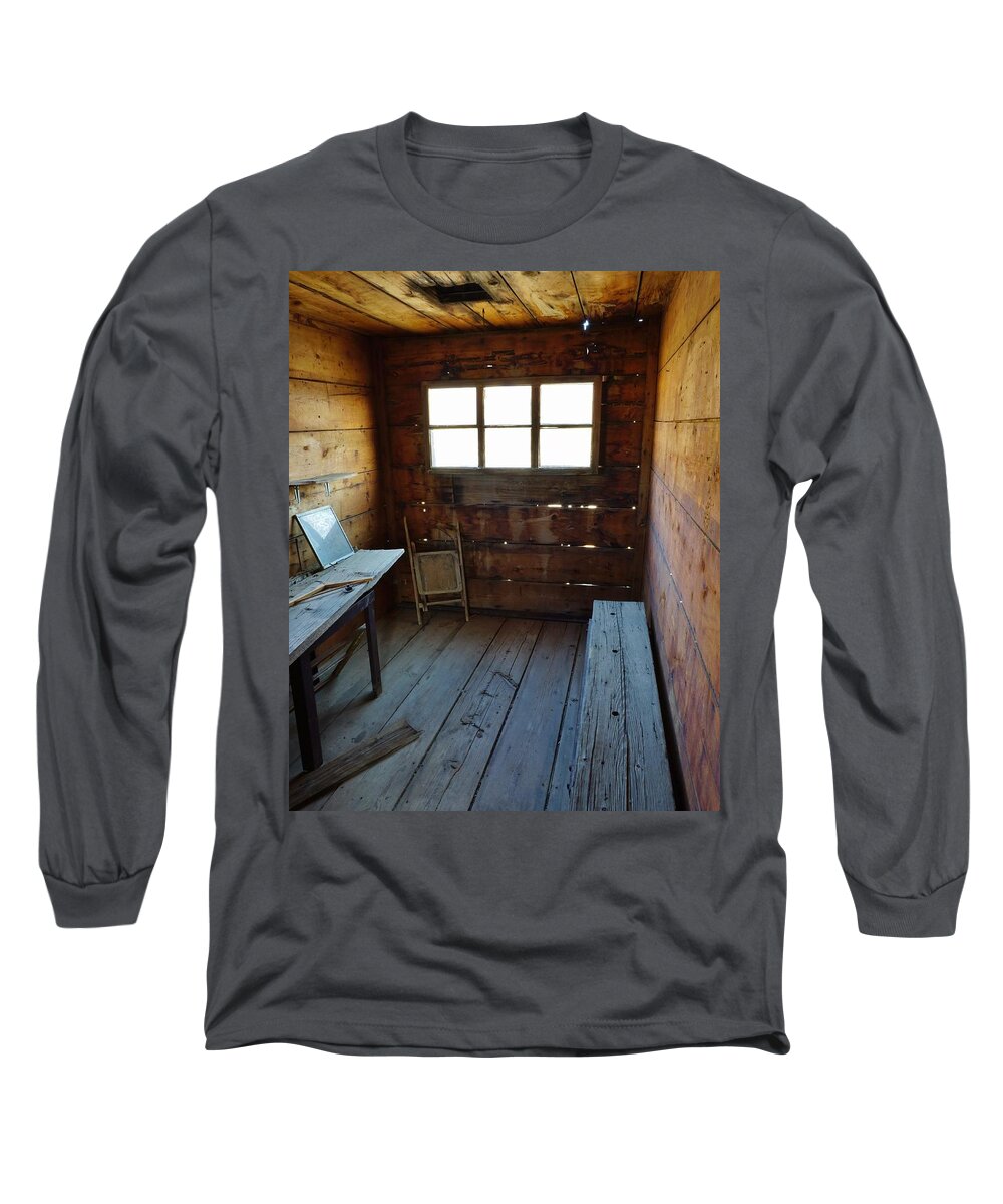 Architecture Long Sleeve T-Shirt featuring the photograph Ballarat Room by Brett Harvey