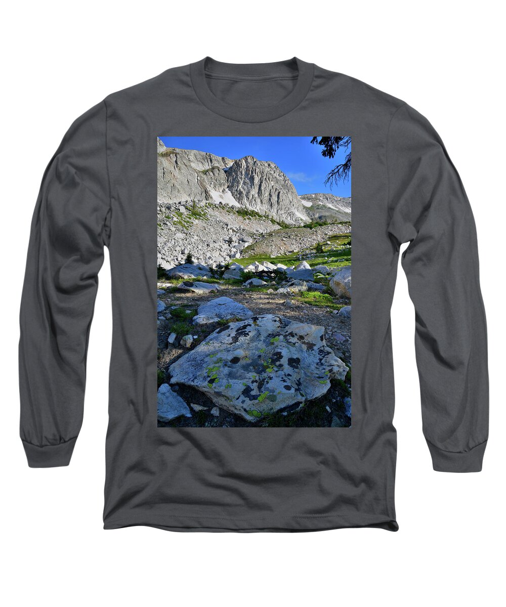 Snowy Range Mountains Long Sleeve T-Shirt featuring the photograph The Snowy Range of Wyoming by Ray Mathis