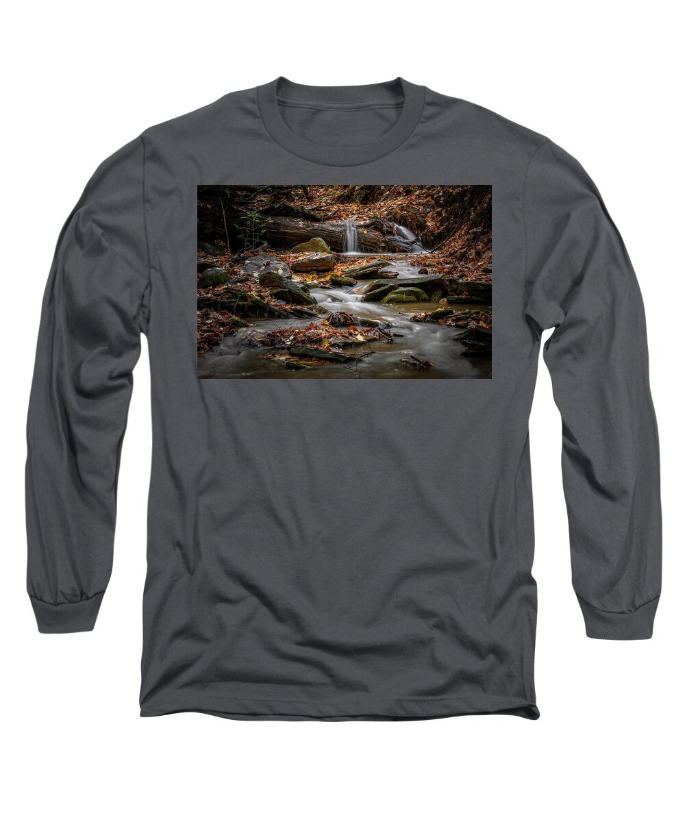 Creek Long Sleeve T-Shirt featuring the photograph Therapy by Guy Coniglio