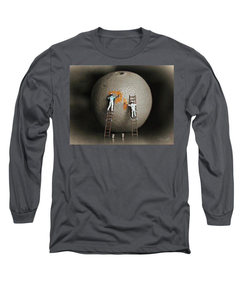 Selective Color Long Sleeve T-Shirt featuring the photograph This Will Take Some Time by Rene Crystal