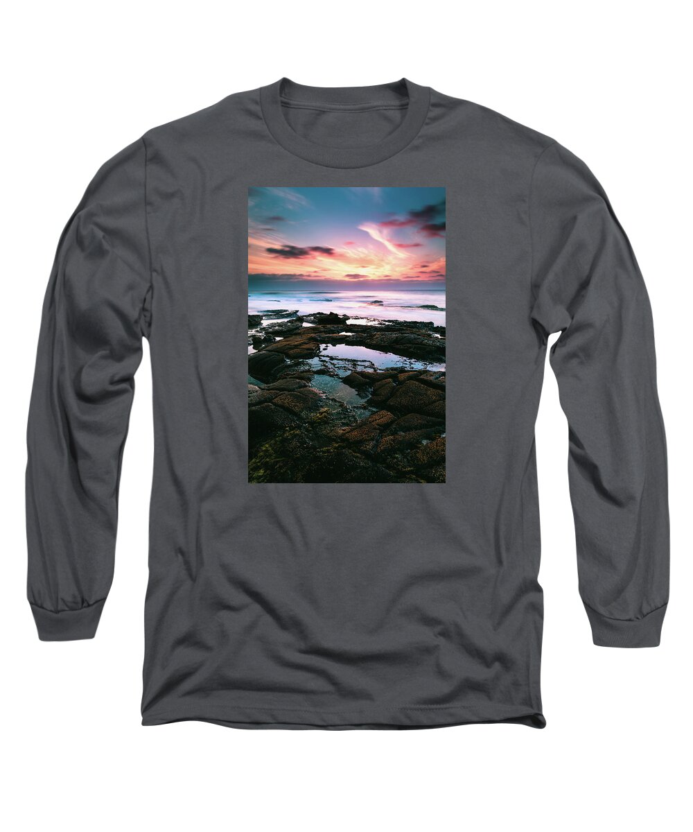 Natural Long Sleeve T-Shirt featuring the photograph Tide Pools of La Jolla by Jason Roberts