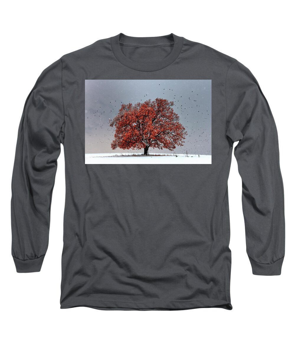 Bulgaria Long Sleeve T-Shirt featuring the photograph Tree Of Life by Evgeni Dinev