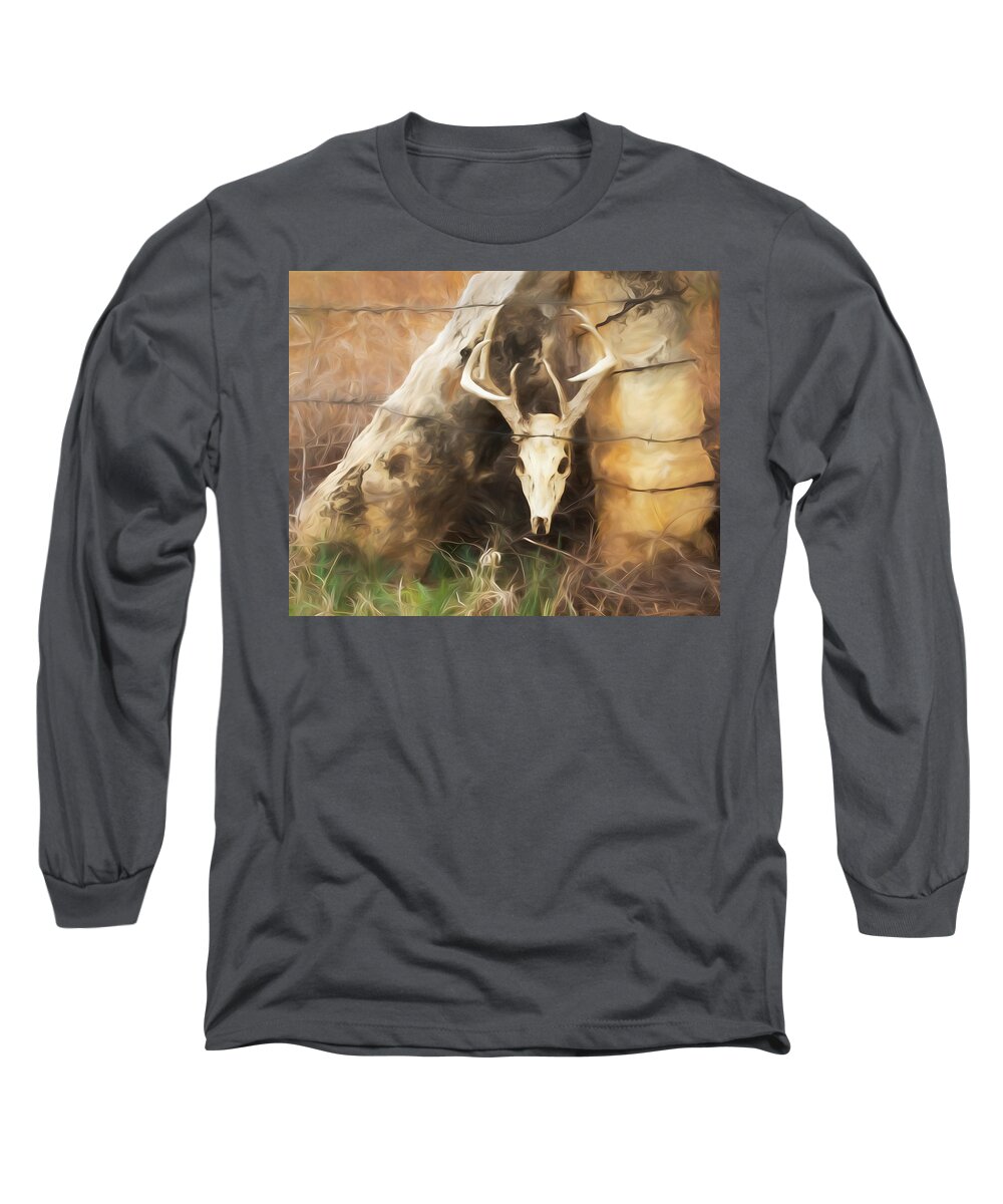 Kansas Long Sleeve T-Shirt featuring the photograph White-tail Deer 009 by Rob Graham