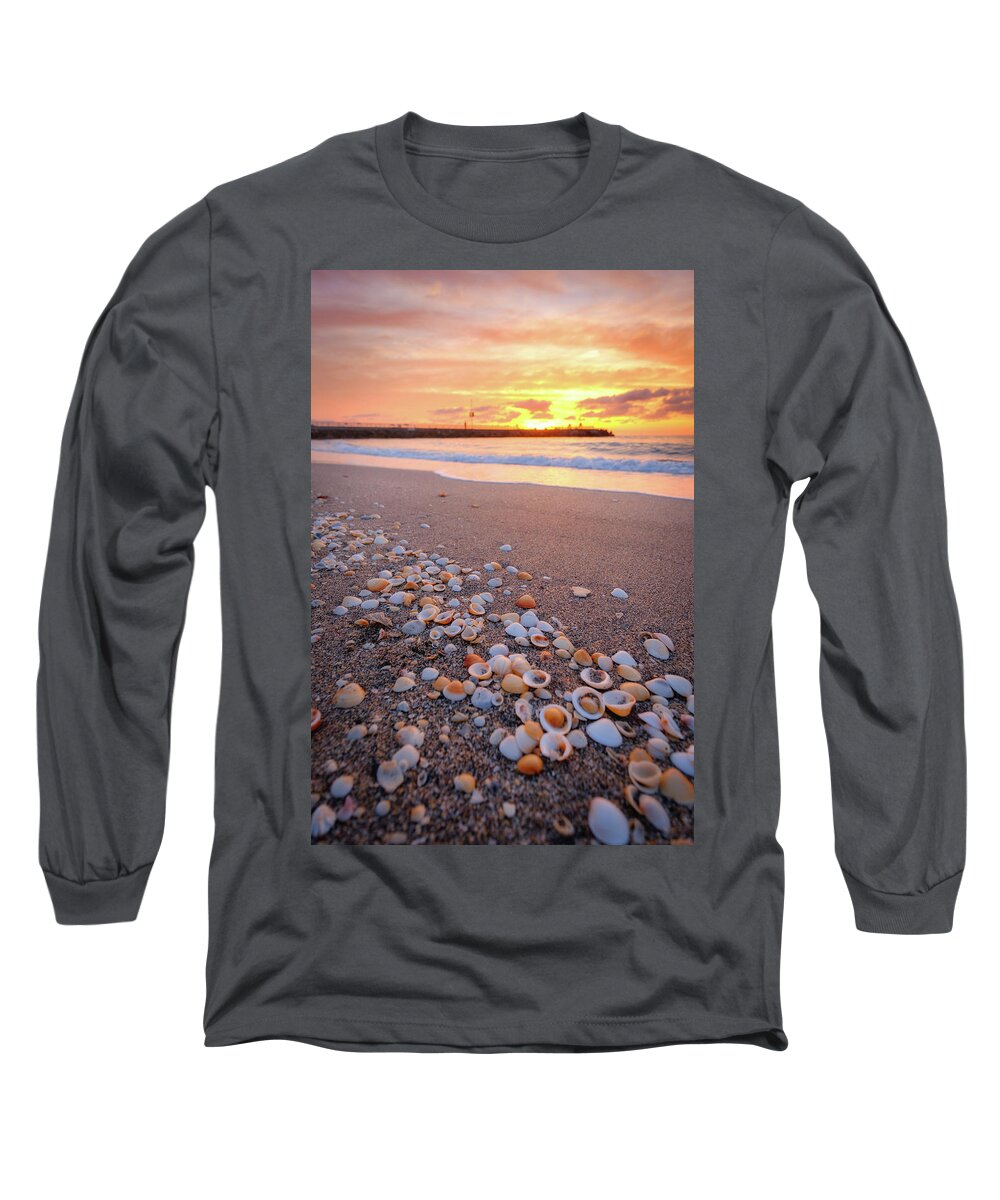 Jupiter Inlet Long Sleeve T-Shirt featuring the photograph Jupiter Beach Park Inlet Jupiter Florida #1 by Kim Seng
