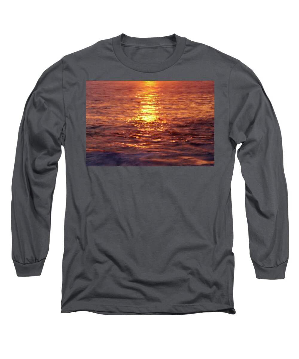 Sunset Long Sleeve T-Shirt featuring the photograph Sunset Shimmer #1 by Christopher Johnson