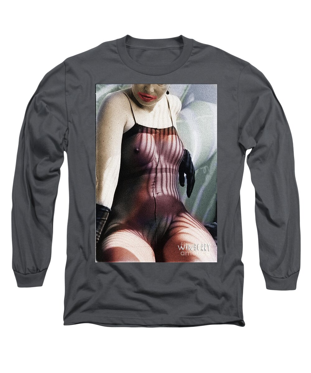 Tinted Bw Long Sleeve T-Shirt featuring the digital art Tinted BW #1 by Bob Winberry
