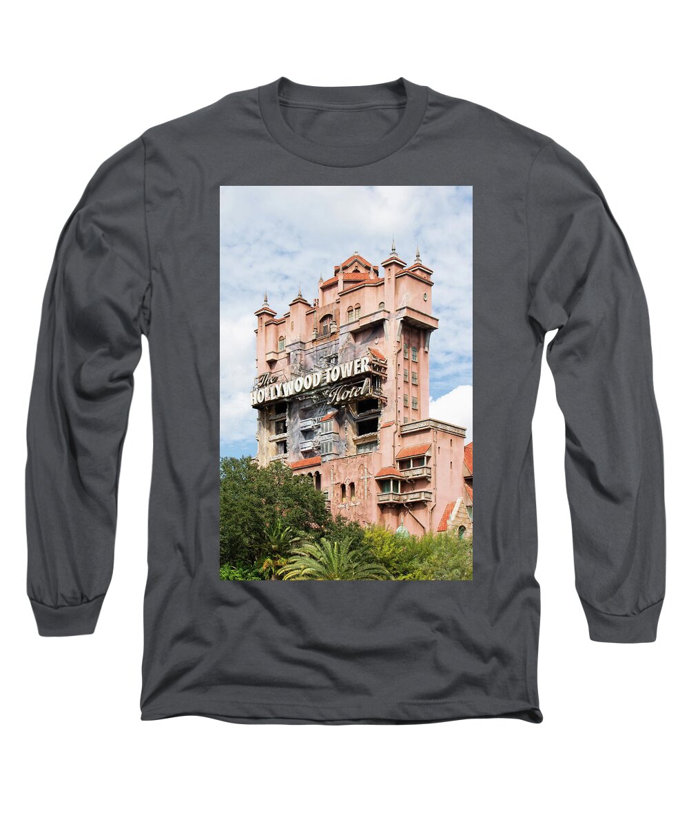 Tower Long Sleeve T-Shirt featuring the photograph Tower Of Terror #1 by John Black