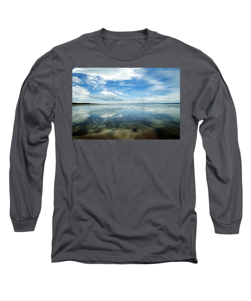 Coastal Walk Long Sleeve T-Shirt featuring the photograph Saunton Sands, Braunton, Devon. #2 by Victoria Ashman