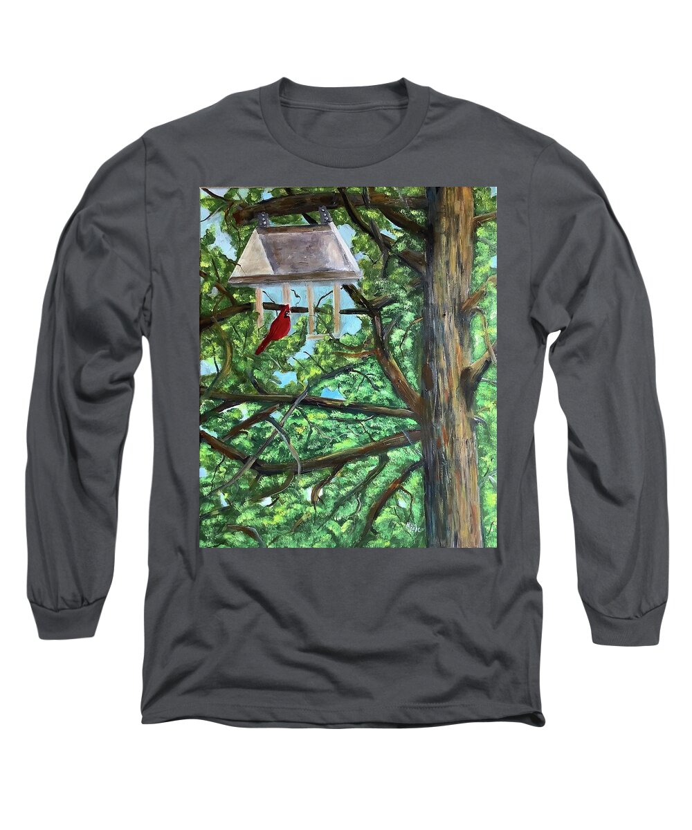 Waiting and Watching #2 Long Sleeve T-Shirt by Nancy Rabe - Fine Art America