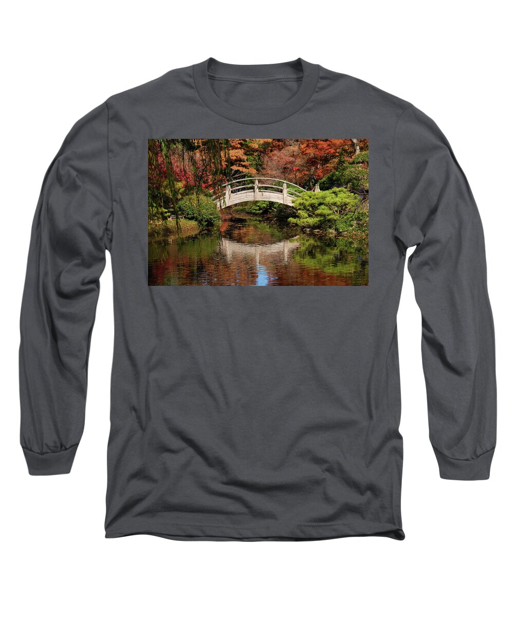Autumn Long Sleeve T-Shirt featuring the photograph Moon Bridge by Ricardo J Ruiz de Porras