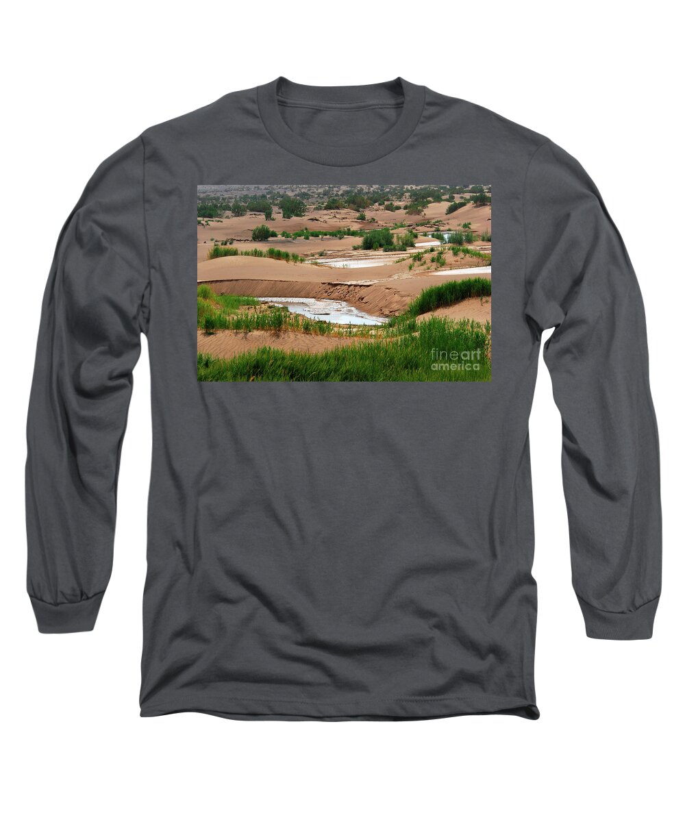 Challenge Of Gobi Desert Long Sleeve T-Shirt featuring the photograph Colors of Gobi desert #6 by Elbegzaya Lkhagvasuren