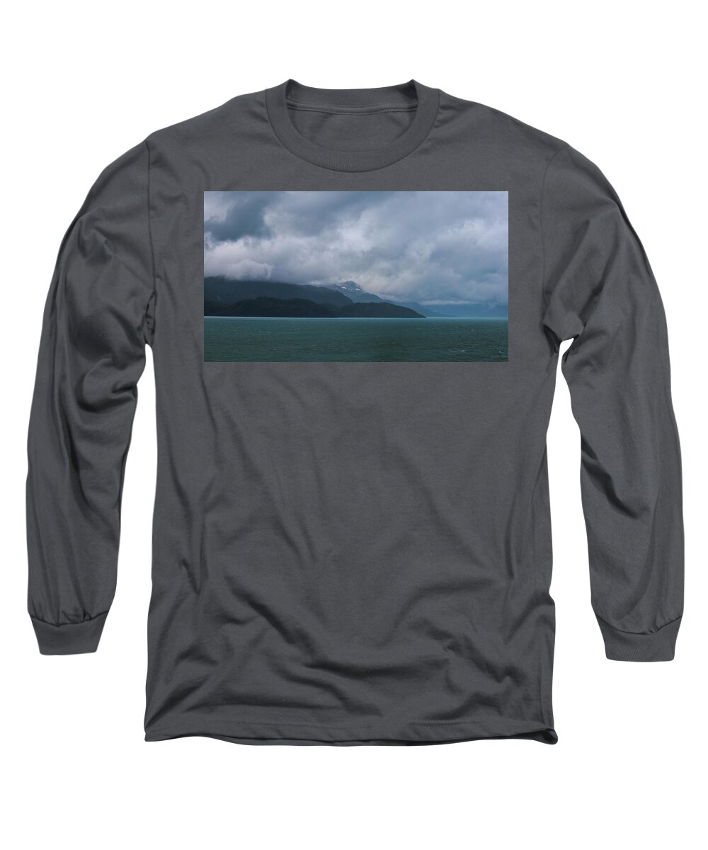 Alaska Long Sleeve T-Shirt featuring the photograph A Glacier Bay Glide by Ed Williams
