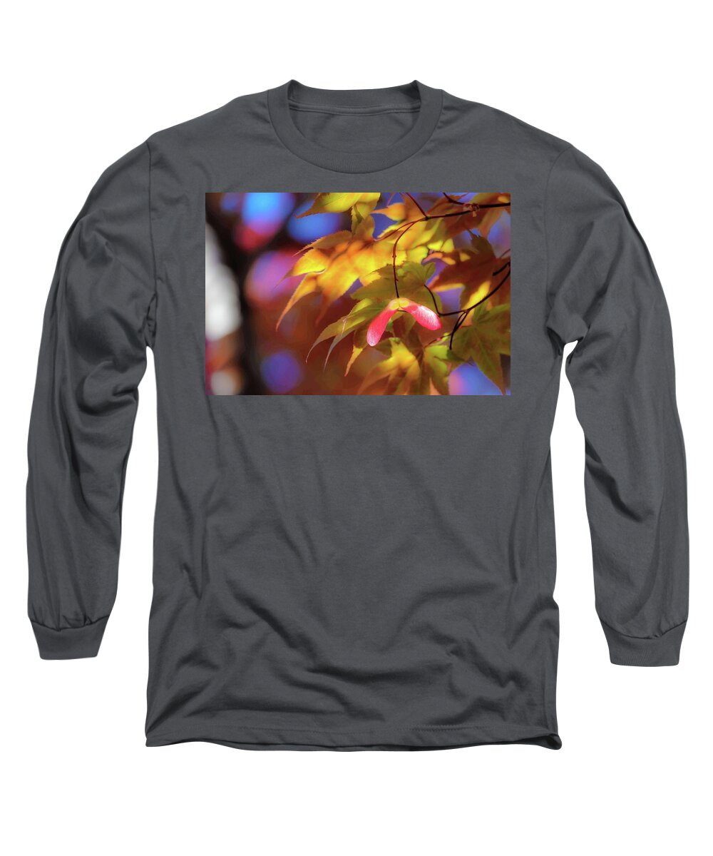Leaf Long Sleeve T-Shirt featuring the photograph A New Beginning by Ches Black