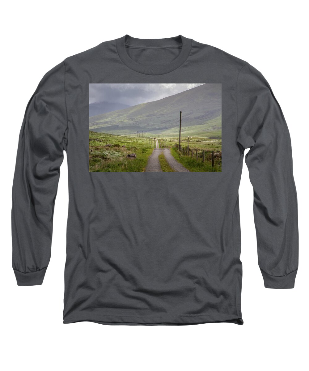 Wild Atlantic Way Long Sleeve T-Shirt featuring the photograph Abha Mhor Valley by Mark Callanan