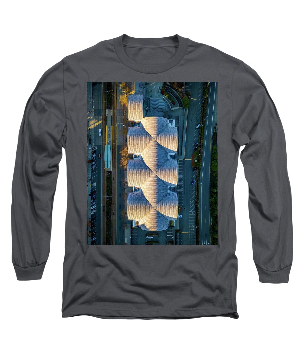 Drone Long Sleeve T-Shirt featuring the photograph Above History by Clinton Ward