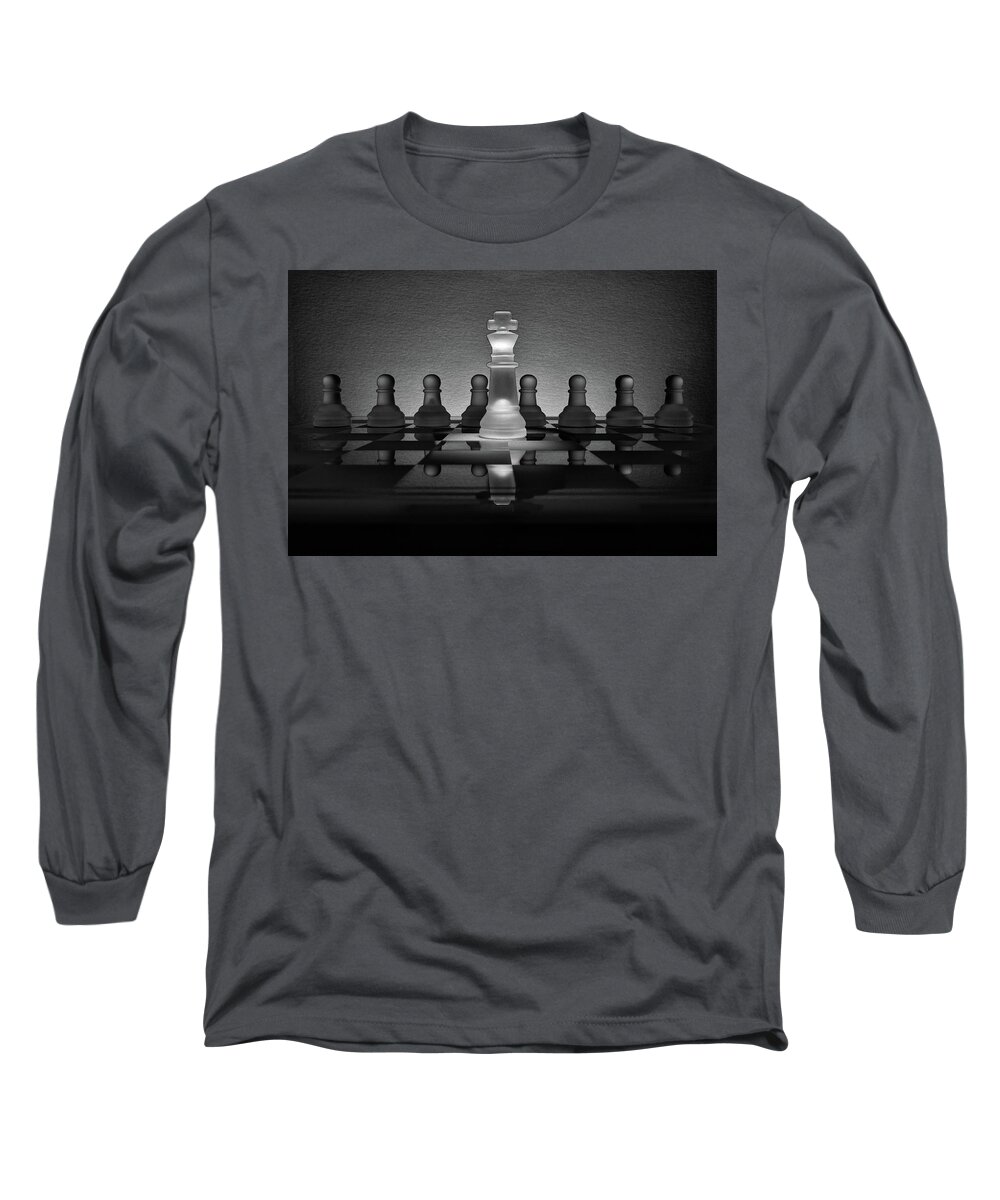 Chess Long Sleeve T-Shirt featuring the photograph All the King's Men by Chuck Rasco Photography