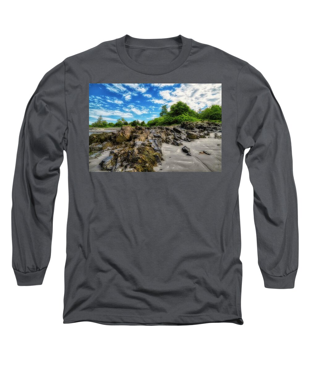 Fort Foster Long Sleeve T-Shirt featuring the photograph Amazing Clouds by Penny Polakoff