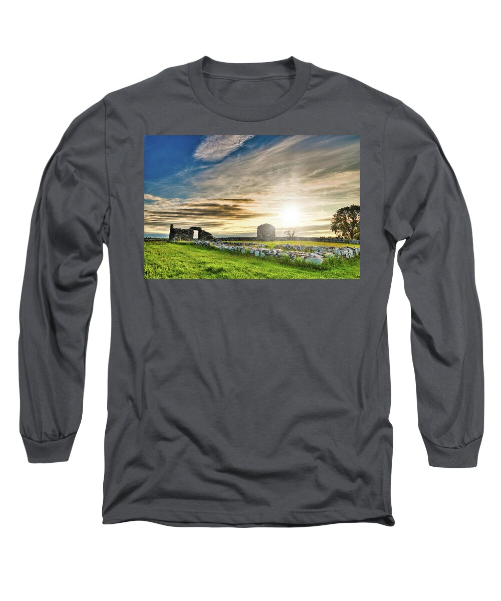 Andbc Long Sleeve T-Shirt featuring the photograph Ancient Nendrum 1 by Martyn Boyd