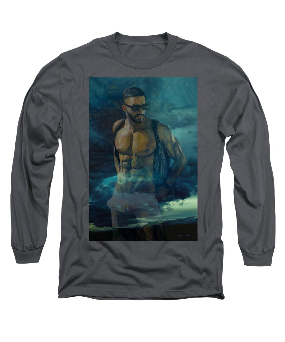 Sexy Long Sleeve T-Shirt featuring the digital art Andre T by Richard Laeton