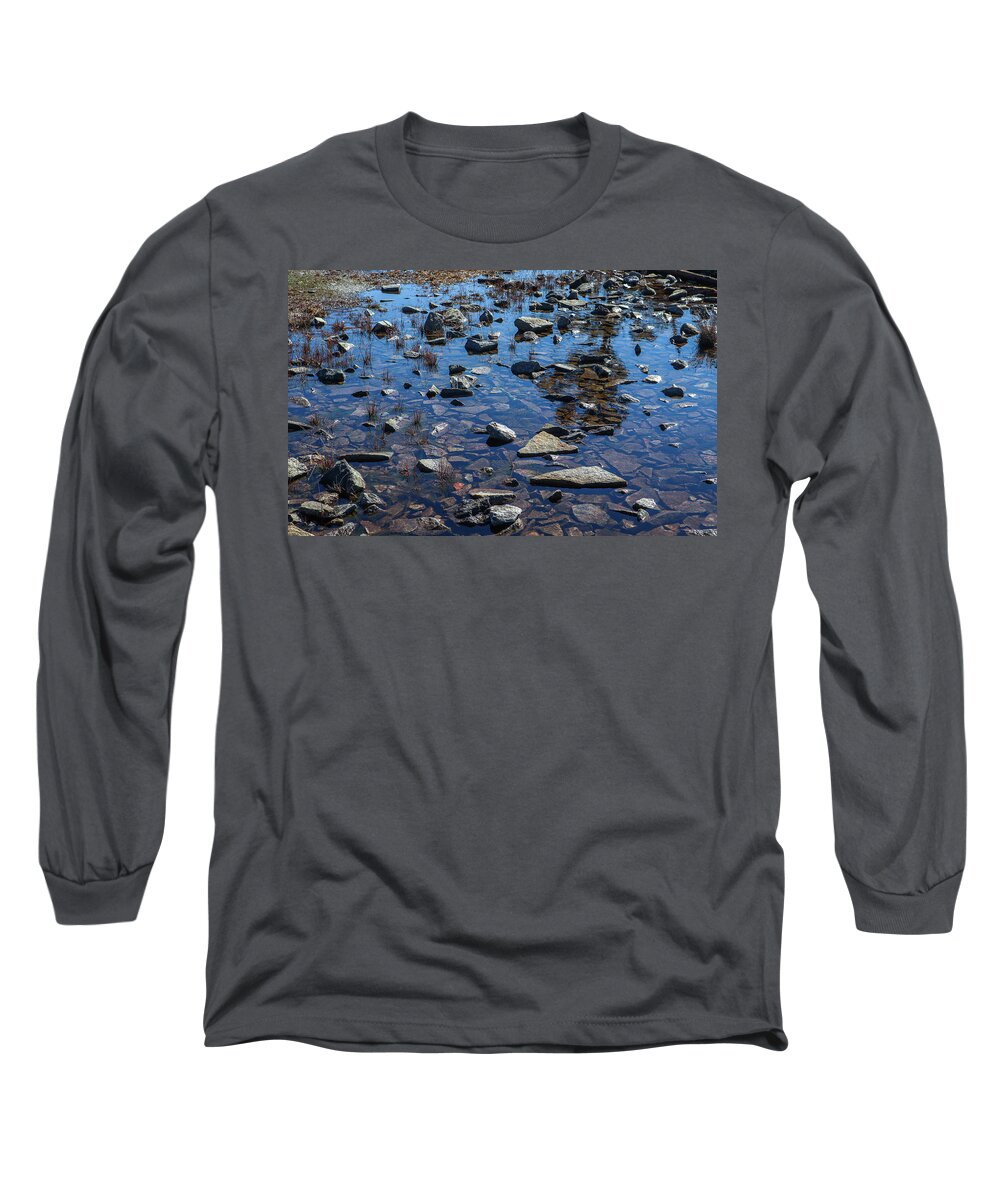 Arabia Mountain Long Sleeve T-Shirt featuring the photograph Arabia Mountain Rocky Pool by Ed Williams