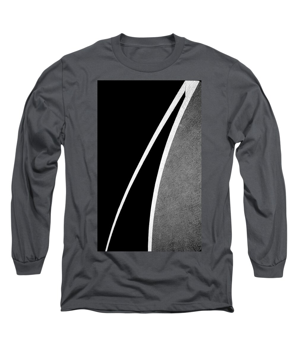 Basketball Long Sleeve T-Shirt featuring the photograph Arcs On The Basketball Court by Gary Slawsky
