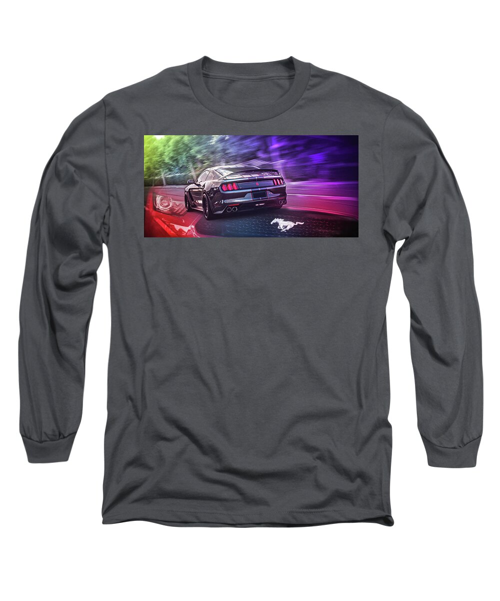 Ford Mustang Long Sleeve T-Shirt featuring the digital art Art - Epic Ford Mustang by Matthias Zegveld