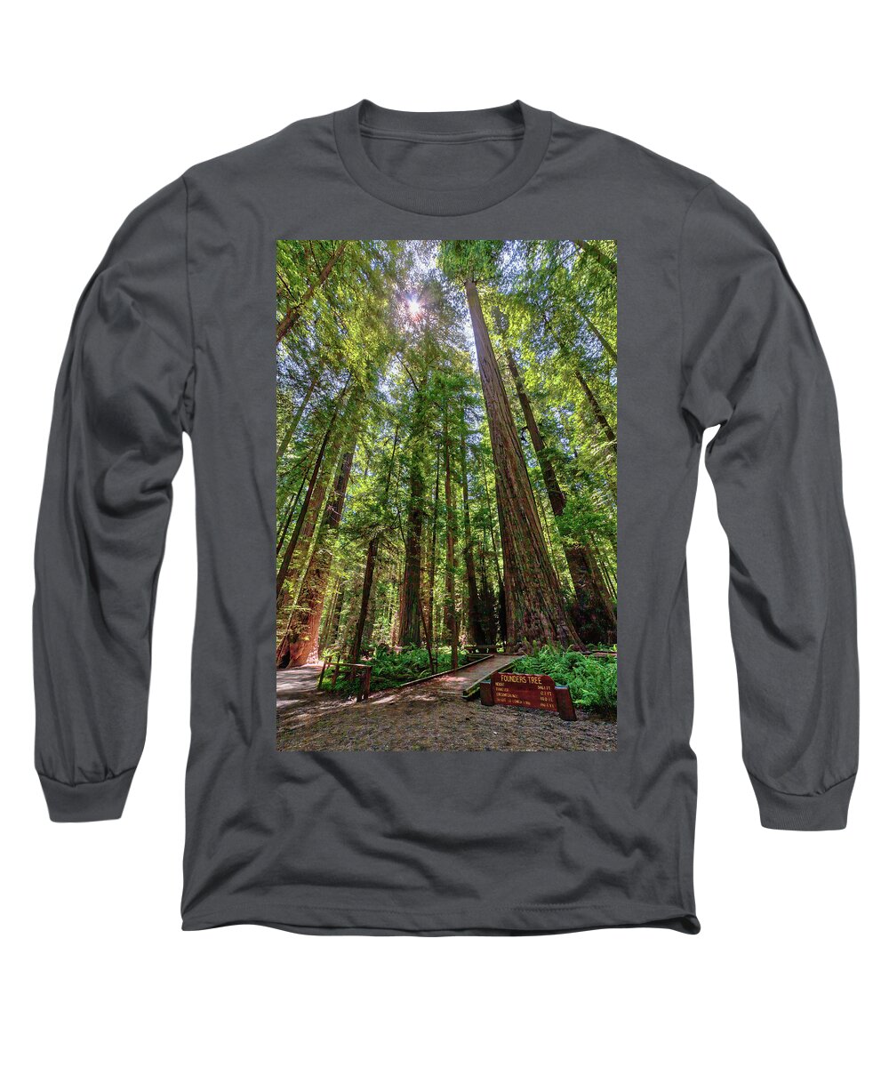 California Long Sleeve T-Shirt featuring the photograph As Tall as Tall Can Be by Dan Carmichael