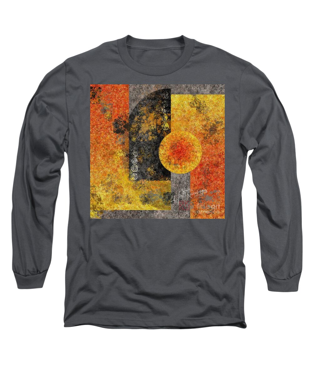Abstract Long Sleeve T-Shirt featuring the painting At The Zenith Of Its Power by Horst Rosenberger