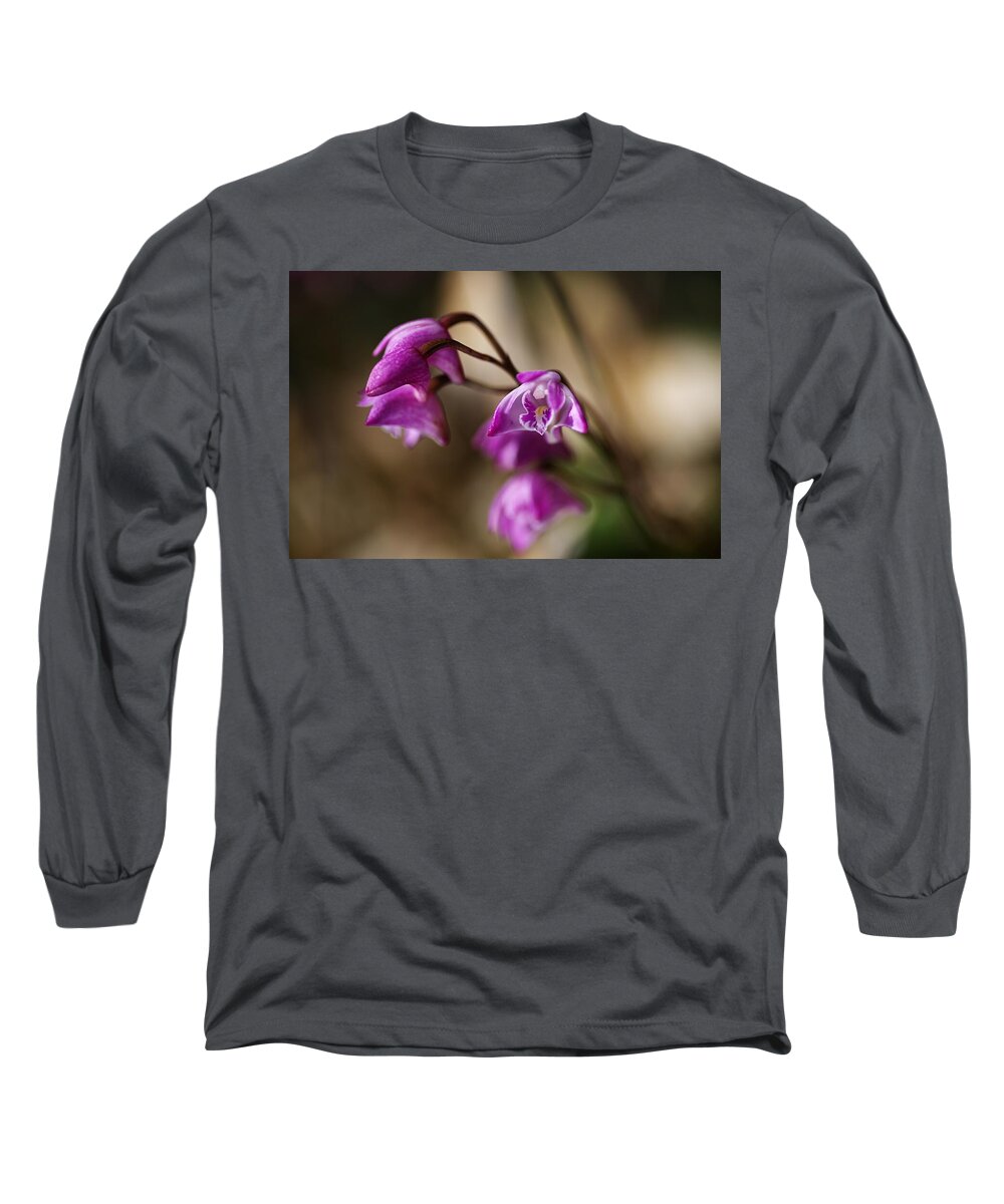 Dendrobium Long Sleeve T-Shirt featuring the photograph Australia's Native Orchid Small Dendrobium by Joy Watson