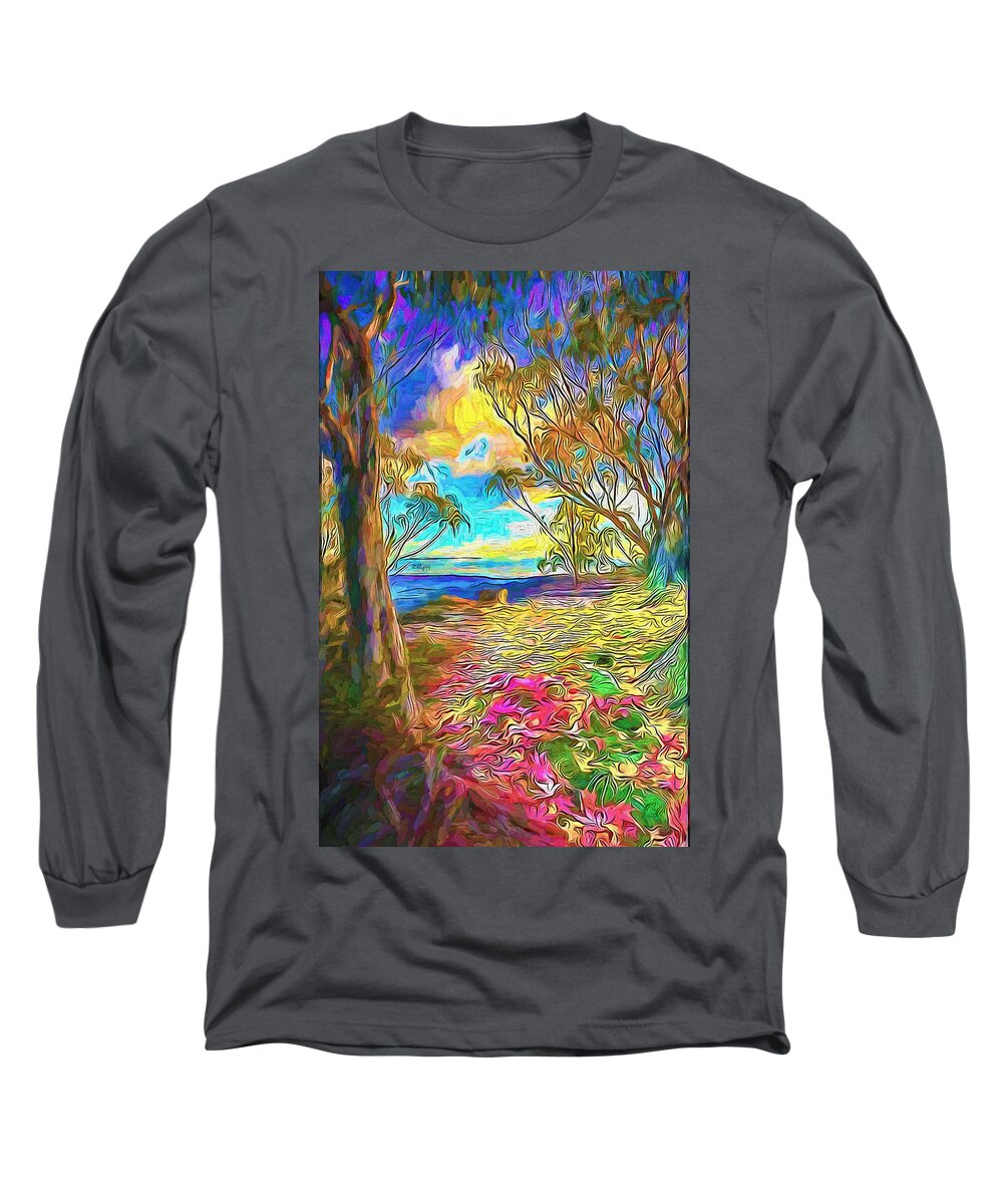 Paint Long Sleeve T-Shirt featuring the painting Autumn 2 by Nenad Vasic